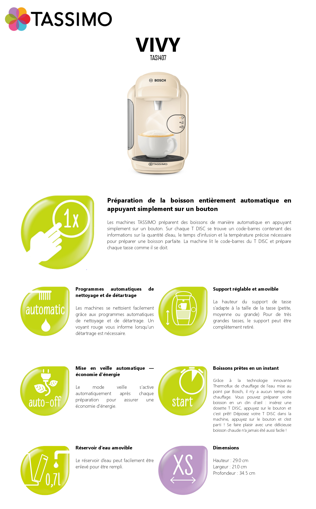 cafetiere tassimo tas1407